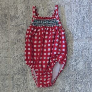 Cat & Jack Red and White Swimsuit Size 2T